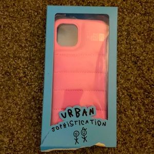 BUBBLE GUM PINK PUFFER CASE